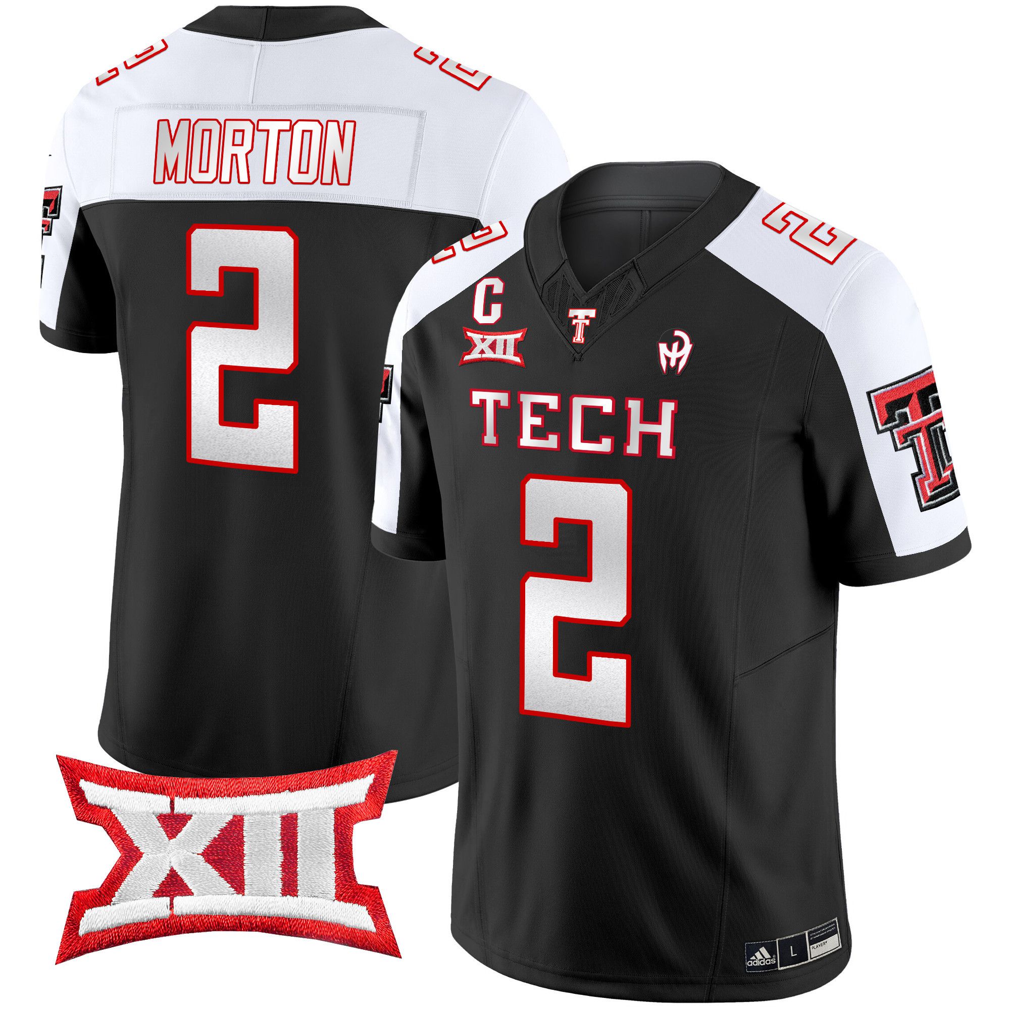 Men Texas Tech Red Raiders 2 Morton Black 2024 Patrick Mahomes Symbol Vapor Limited NCAA Jersey